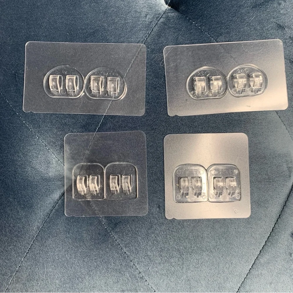 Set of 4 shower bathroom organizers soap dish tray